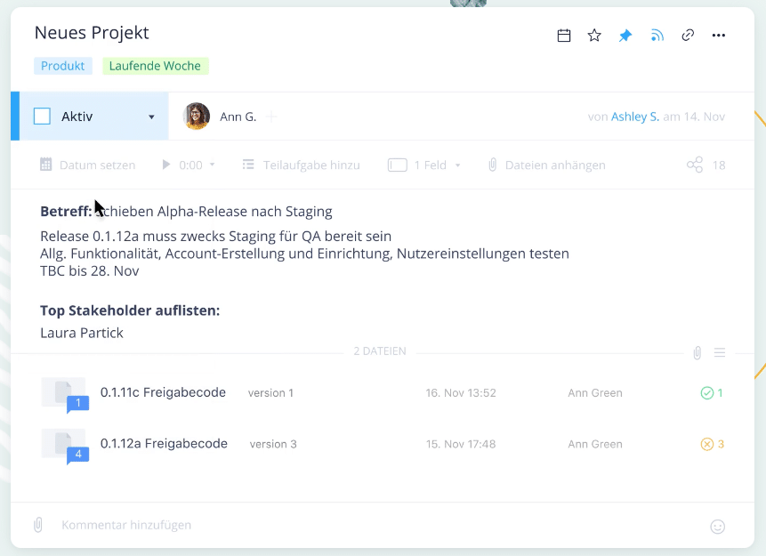 Wirke Projektansicht