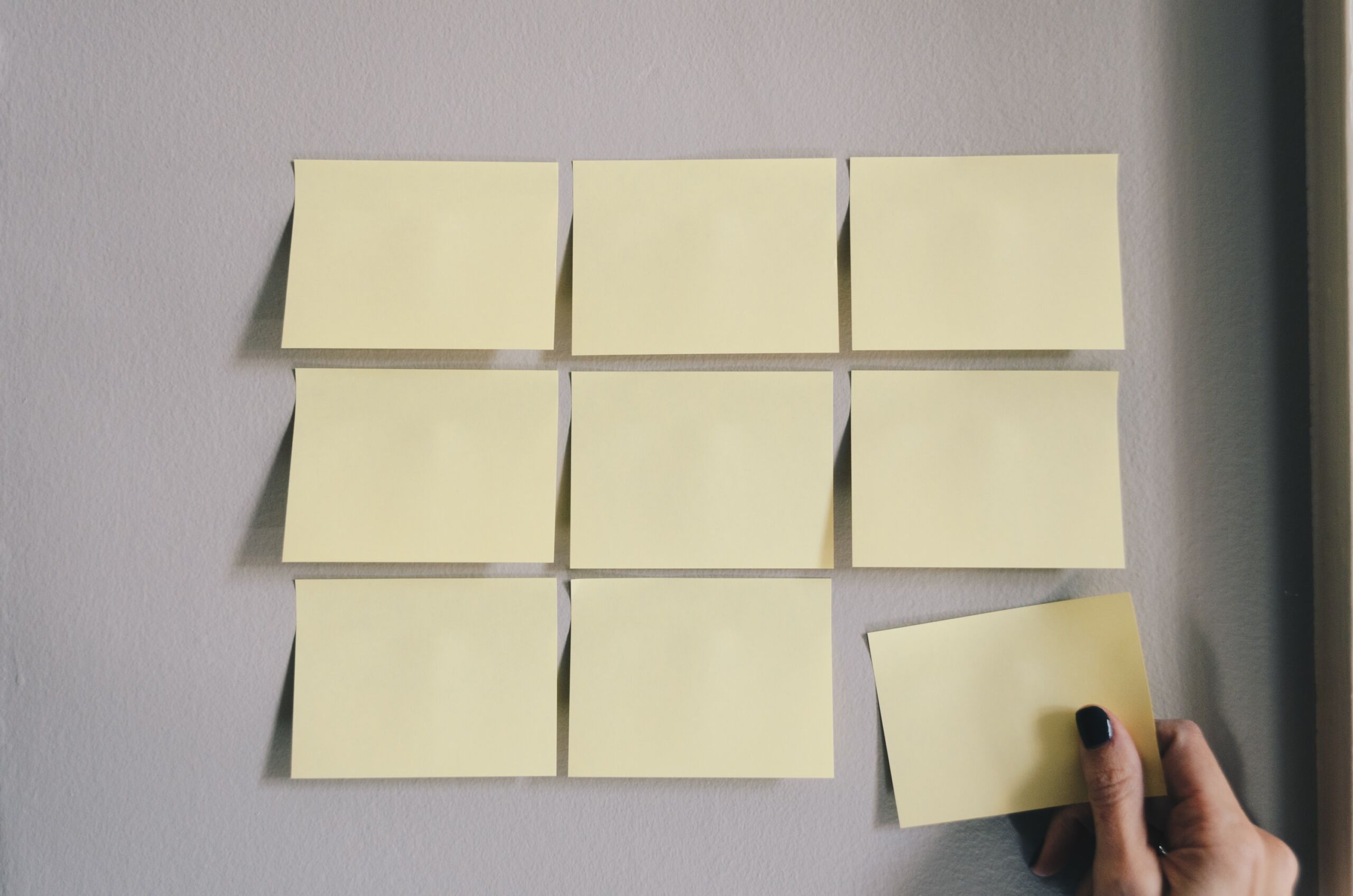 Post its als Kacheln