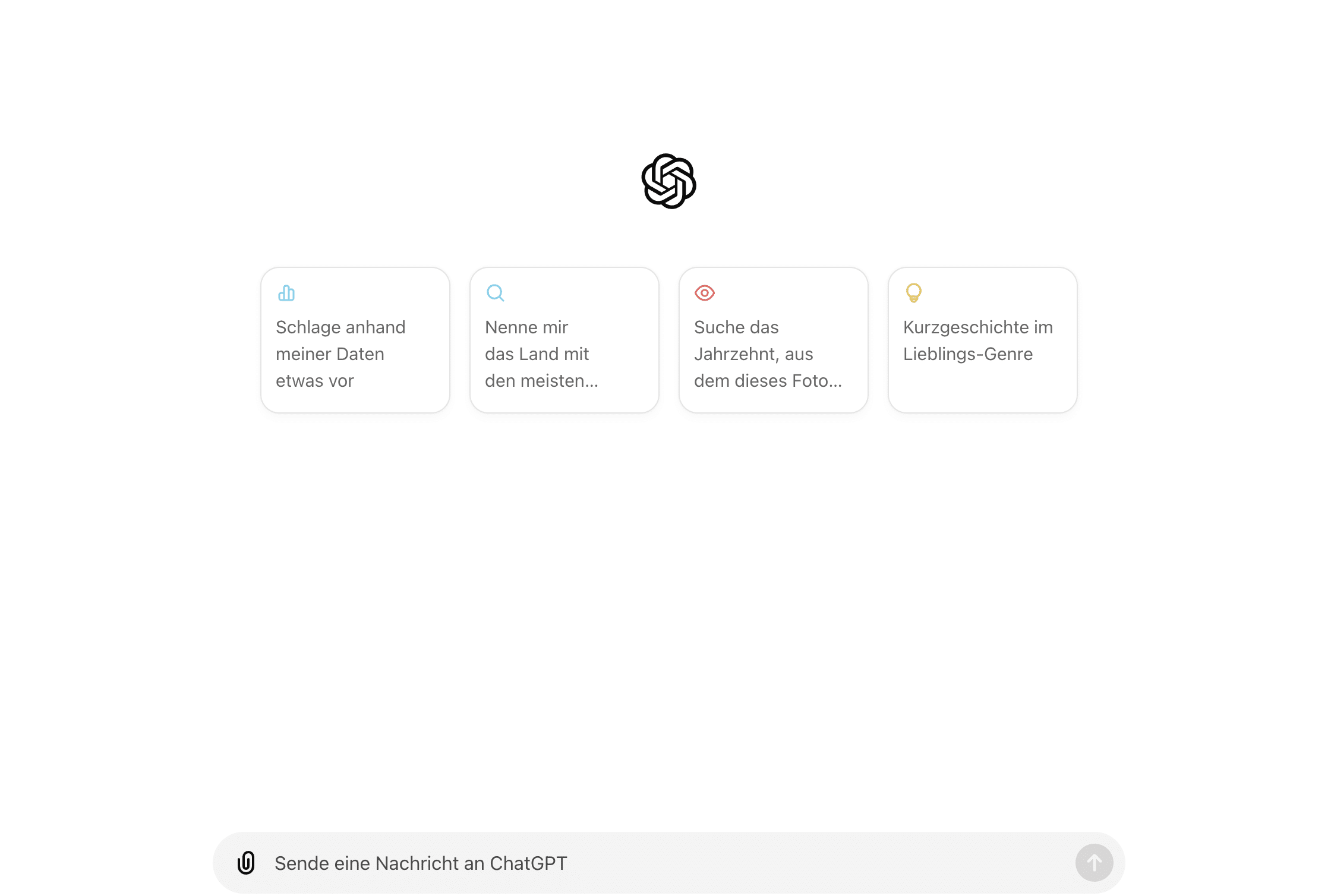 Ein Screenshot des Tool ChatGPT