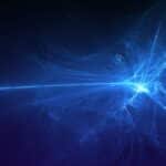 Digitalisierung durch Werthaltigkeitsprüfungen Ein blauer Lichstrahl, welcher zu mehreren Lichstrahlen wird