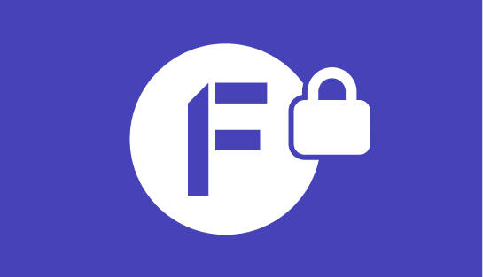 factro Logo mit einem Vorhängeschloss daneben